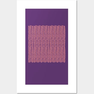 Knit Wave Coral Posters and Art